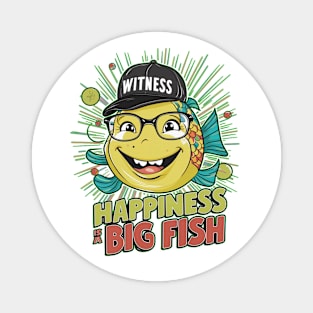 happiness  is a big fish Magnet